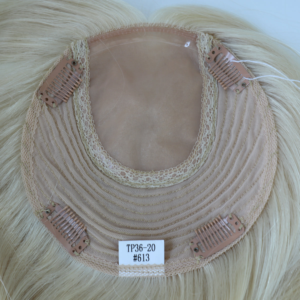 Clip on Injection Poly Lace Hair Topper for Women