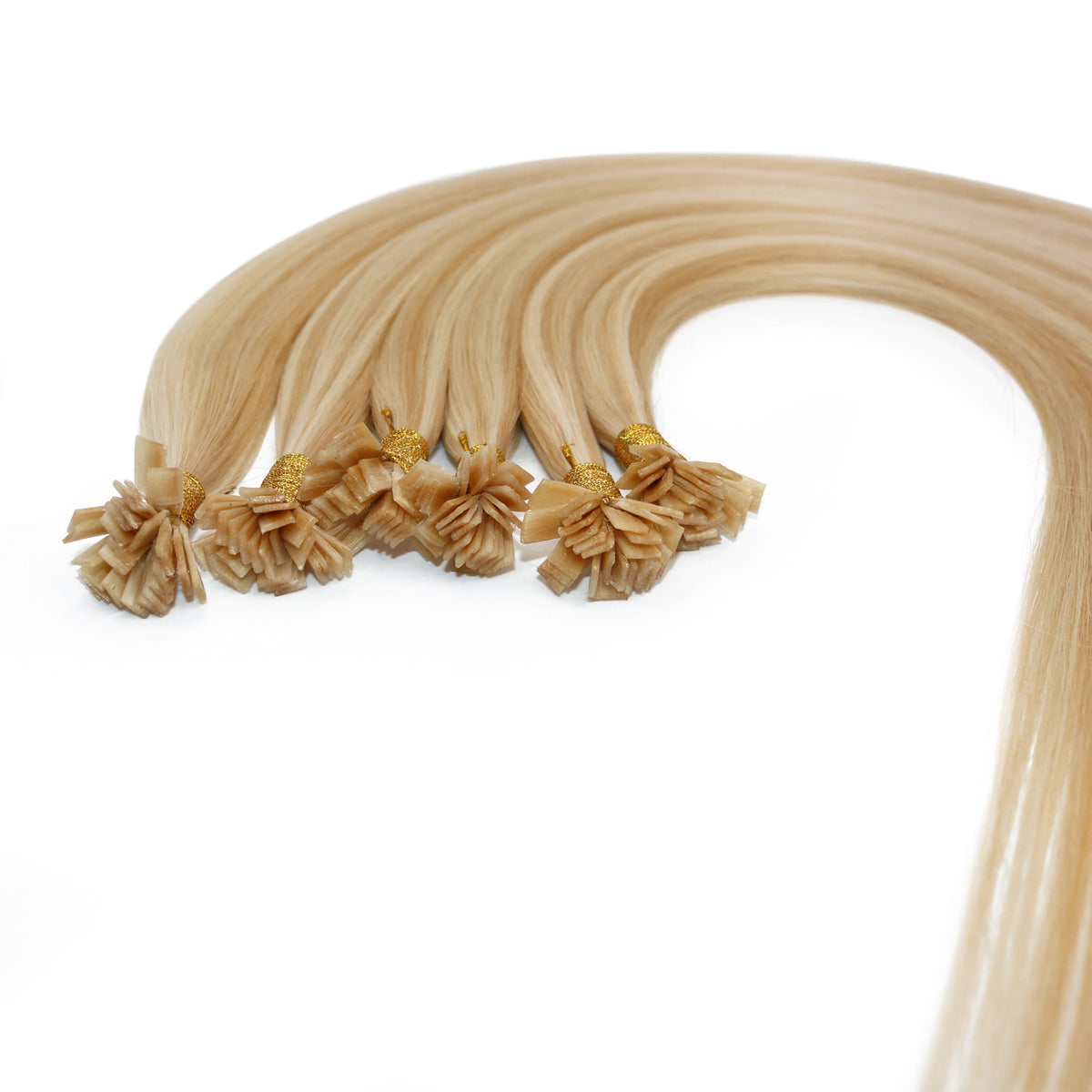 Western European Keratin Flat Tip Hair Extensions