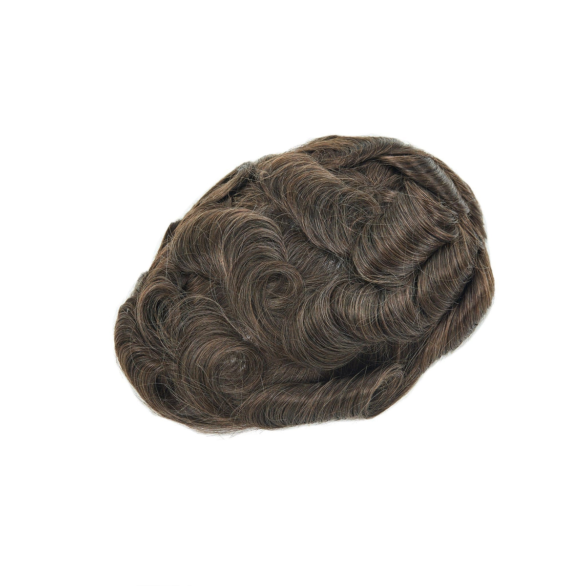 Men&#39;s Toupee Hollywood Style | French Lace Toupee with Thin Skin Perimeter and Lace Front Hairpieces