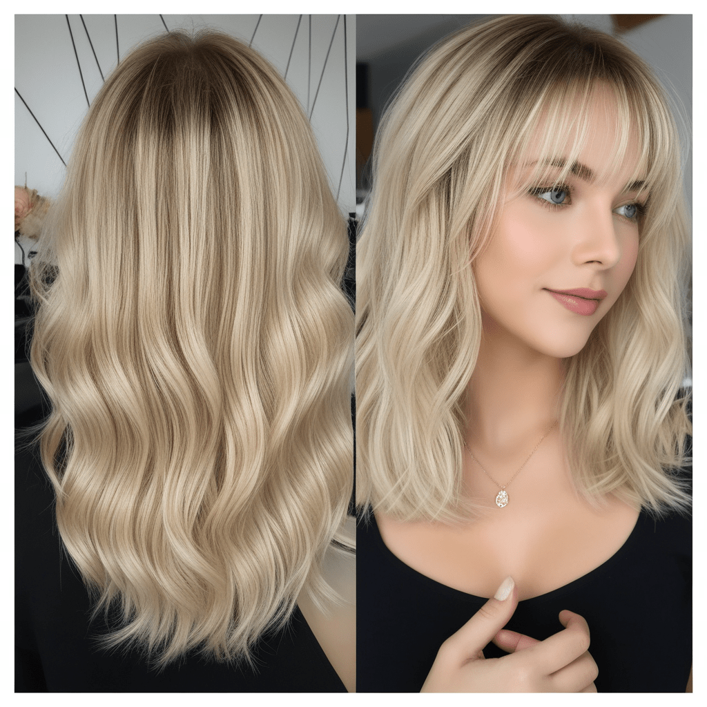 6x6.5 Mono Top Human Hair Topper for Women - wearing effect