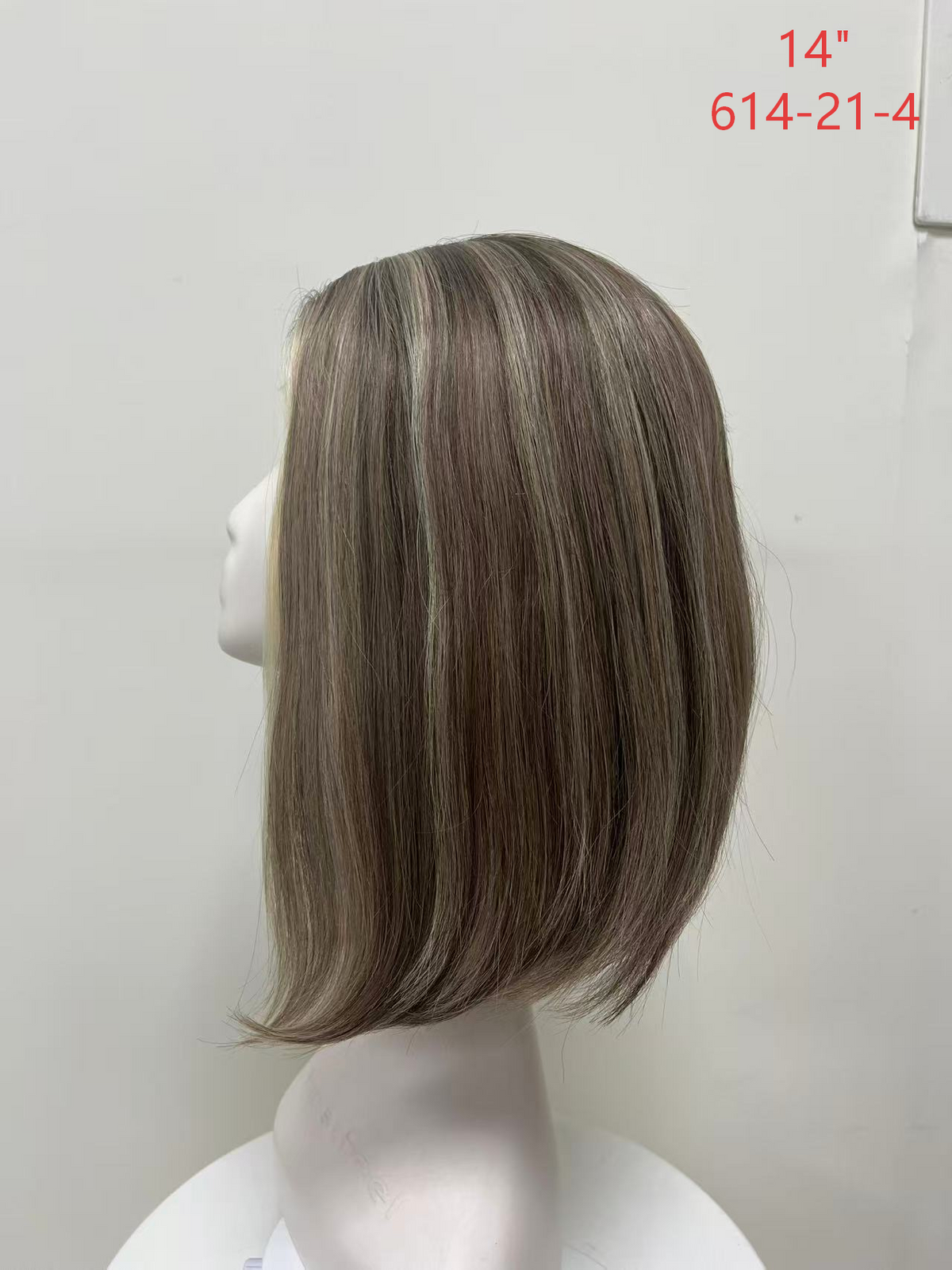 French Lace Front Remy Human Hair Wig for Women | Medium Cap - wearing effect