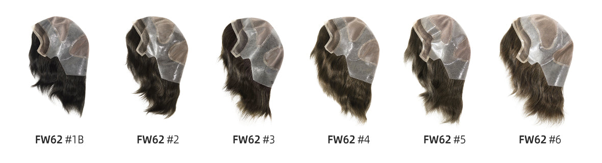 6" Mono & Skin Human Hair Wig for Women — detail view 2