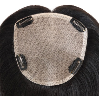 14"/16" Silk-Top Human Hair Topper for Women | 5.5"x6" — product view