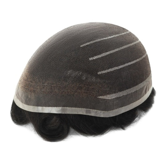 6" Welded-Mono Men's Hair System | 8"x10" — product view
