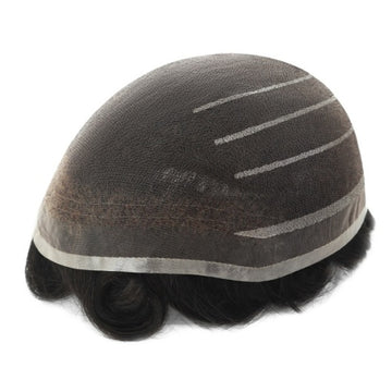 6" Welded-Mono Men's Hair System | 8"x10" — product view