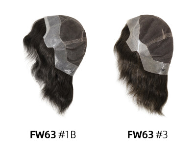 6" Lace & Skin Human Hair Wig for Women — detail view 2