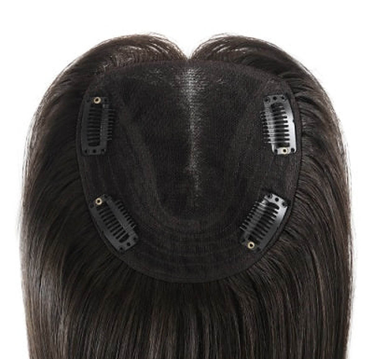 12" Lace Human Hair Topper for Women | 4.5"x5" — product view