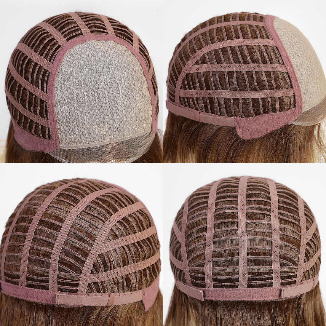 Face-Framing Blonde Bob Heat-Friendly Synthetic Mono-Top Wig - wearing effect