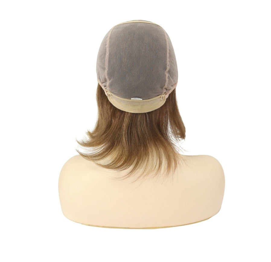 6" Mono-Top Human Hair Wig for Women — detail view 2
