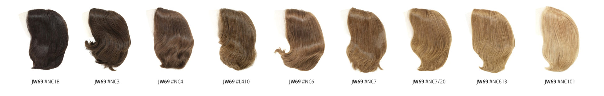 8"/9" Silk-Top Human Hair Wig for Women — detail view 3