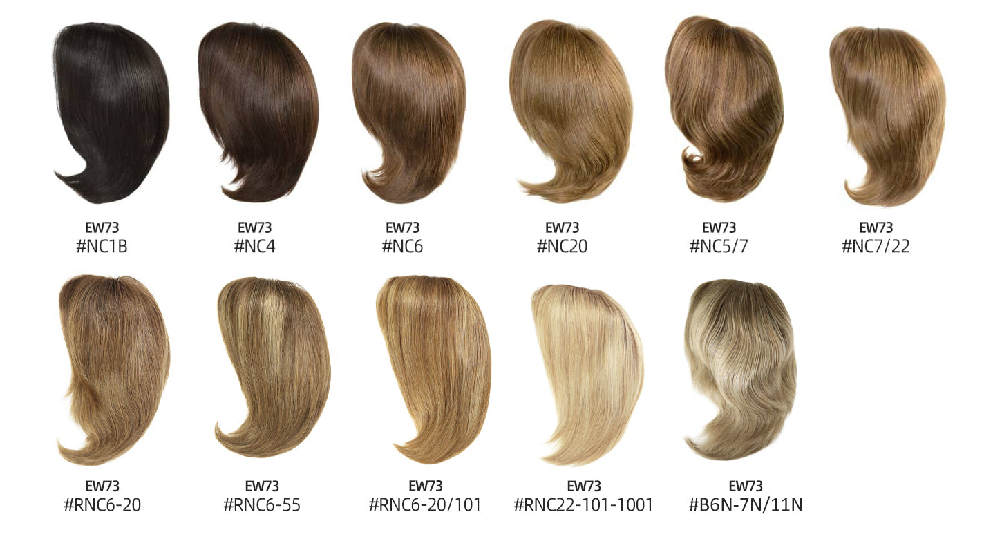 6" Mono-Top Human Hair Wig for Women — detail view 3