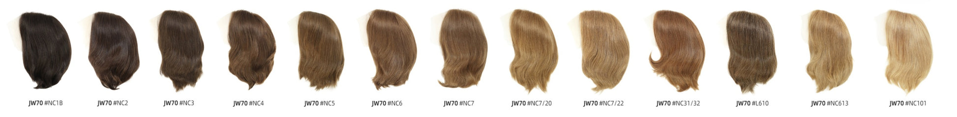 7"/8" Mono-Top Human Hair Wig for Women — detail view 4