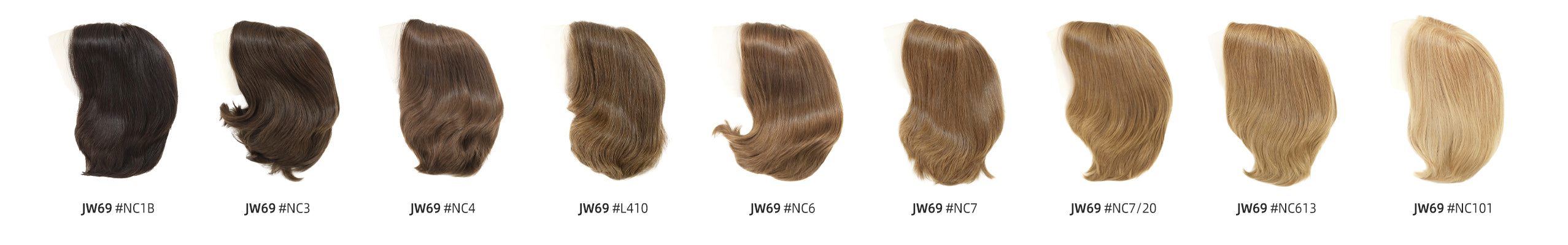 8"/9" Silk-Top Human Hair Wig for Women — detail view 4