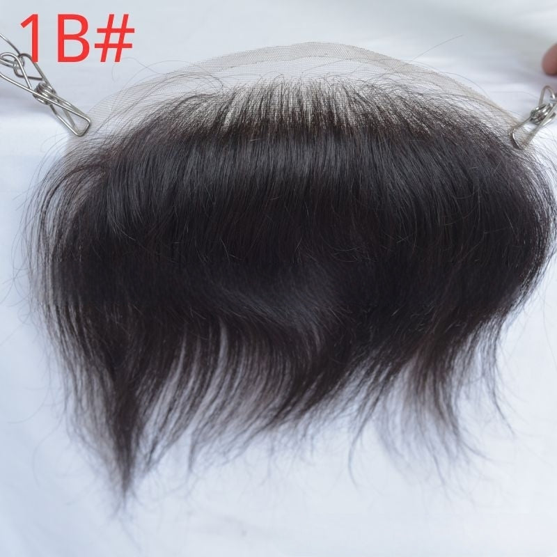 Front haarpatch lace met PU achterkant voor mannen bij terugwijkende haarlijn van het voorhoofd