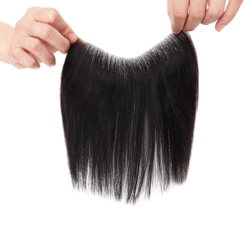 Miesten etuhiuslisäke vetäytyvän hiusrajan peittämiseen