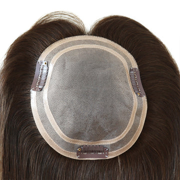 Clip-on Mono Hair Topper for Women 16" 20"