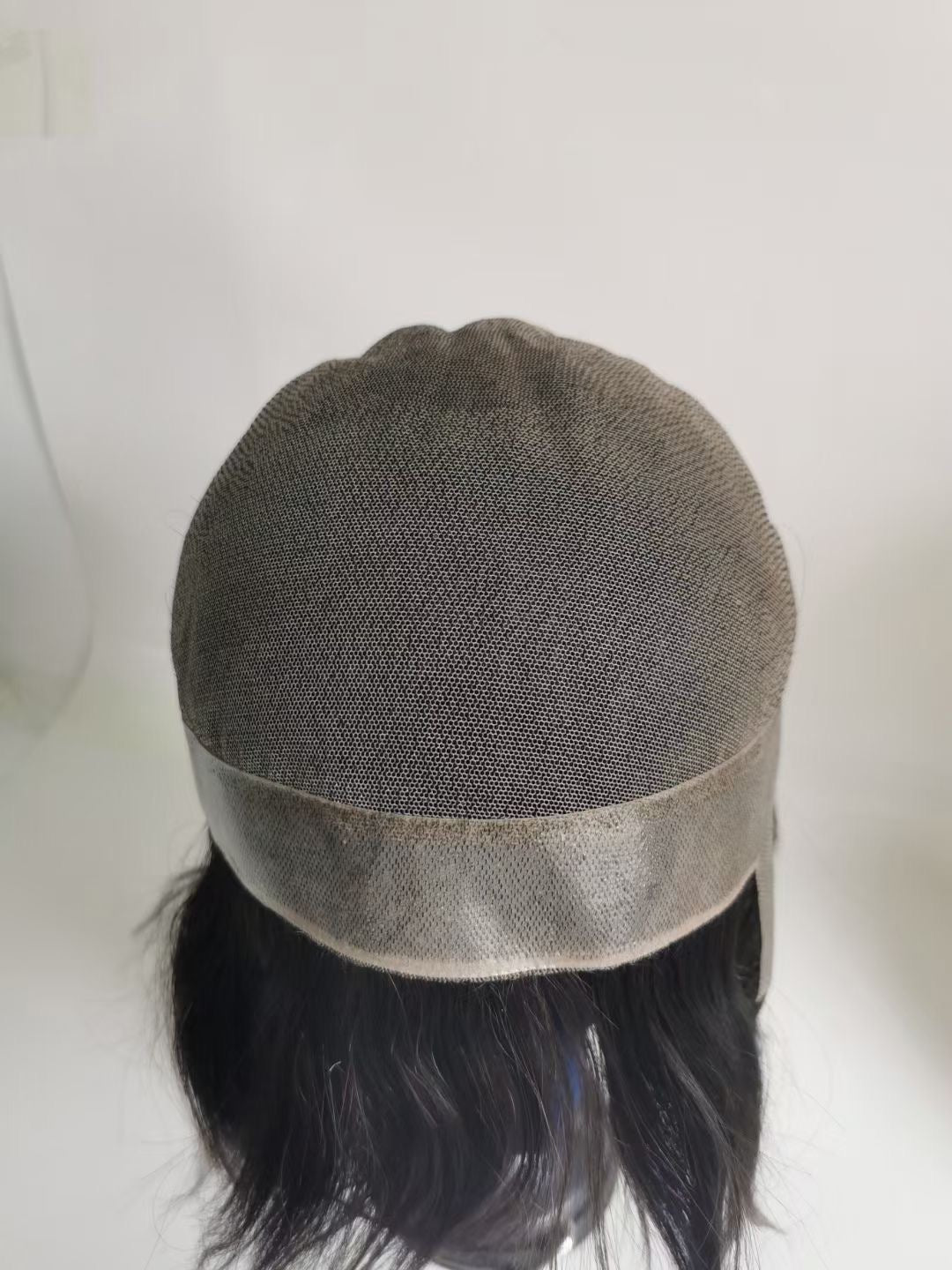 9" täysi iho-injektoitu PU miesten hiuslisäke, miesten tupeet