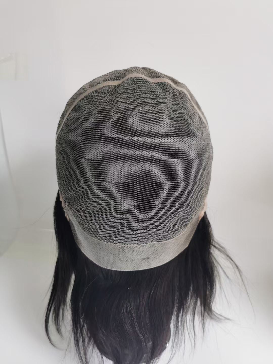 9" täysi iho-injektoitu PU miesten hiuslisäke, miesten tupeet