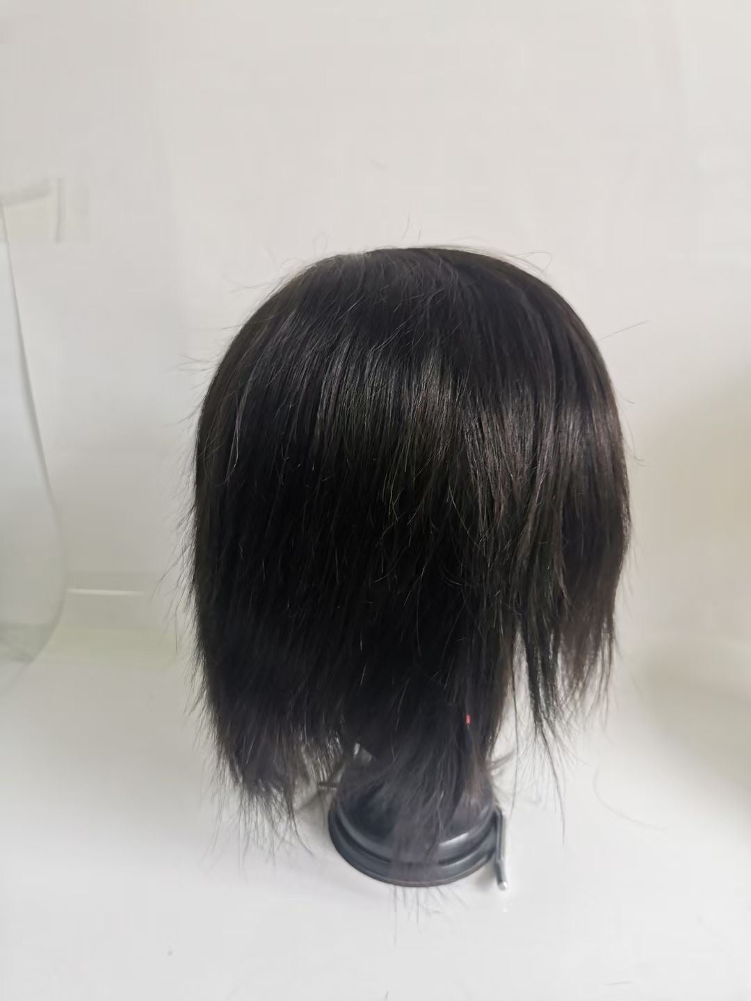 9" täysi iho-injektoitu PU miesten hiuslisäke, miesten tupeet