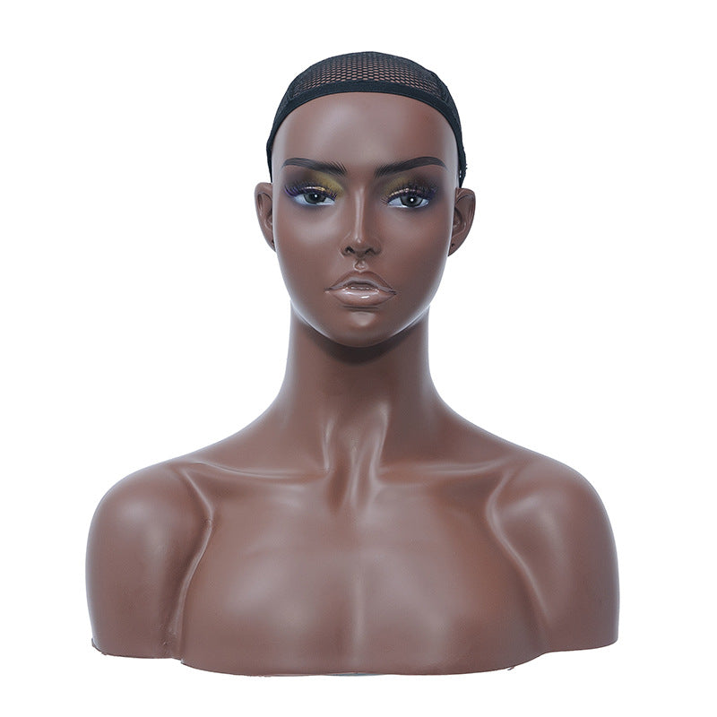 Double Shoulder Mannequin Head Wig Headwear Display