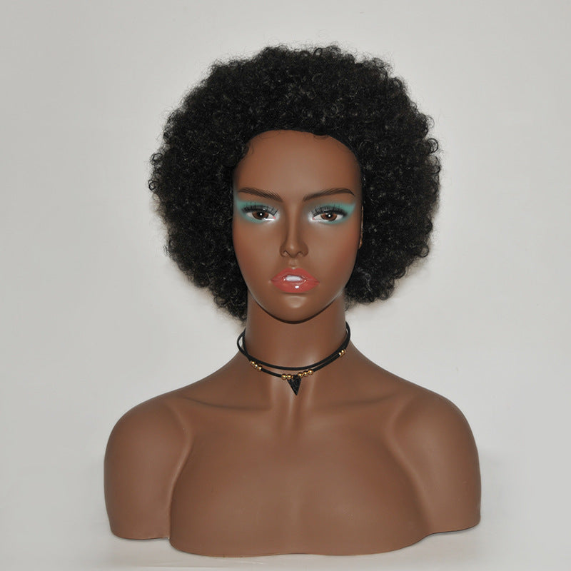 Half Shoulder Skin Black Model Head Dummy Holder Accessories Display