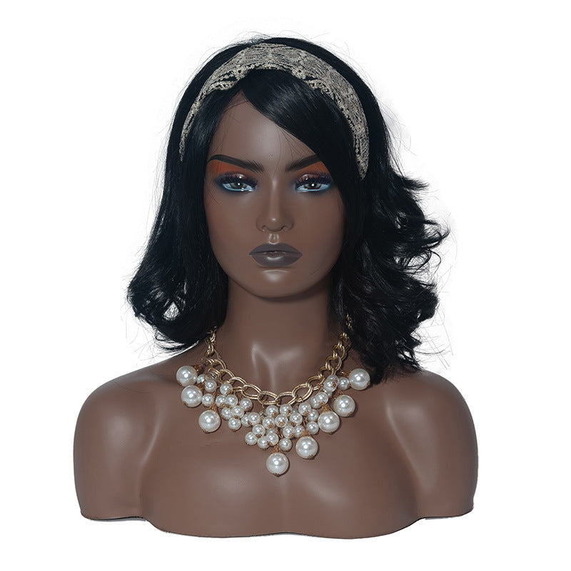 African Female Half Body Mannequin Head Mold