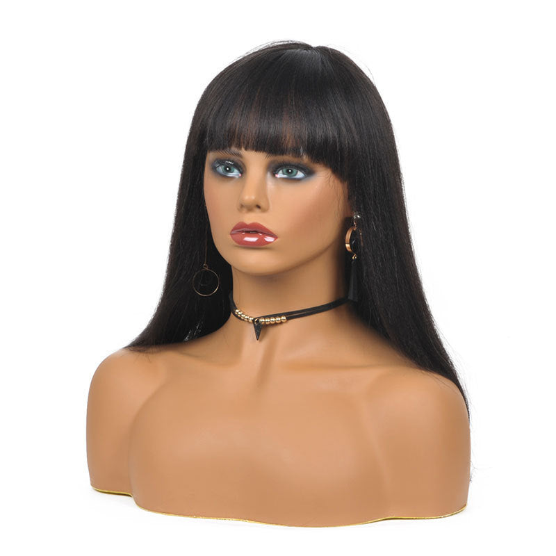 Mannequin Head Wig Earrings Necklace Stand Display