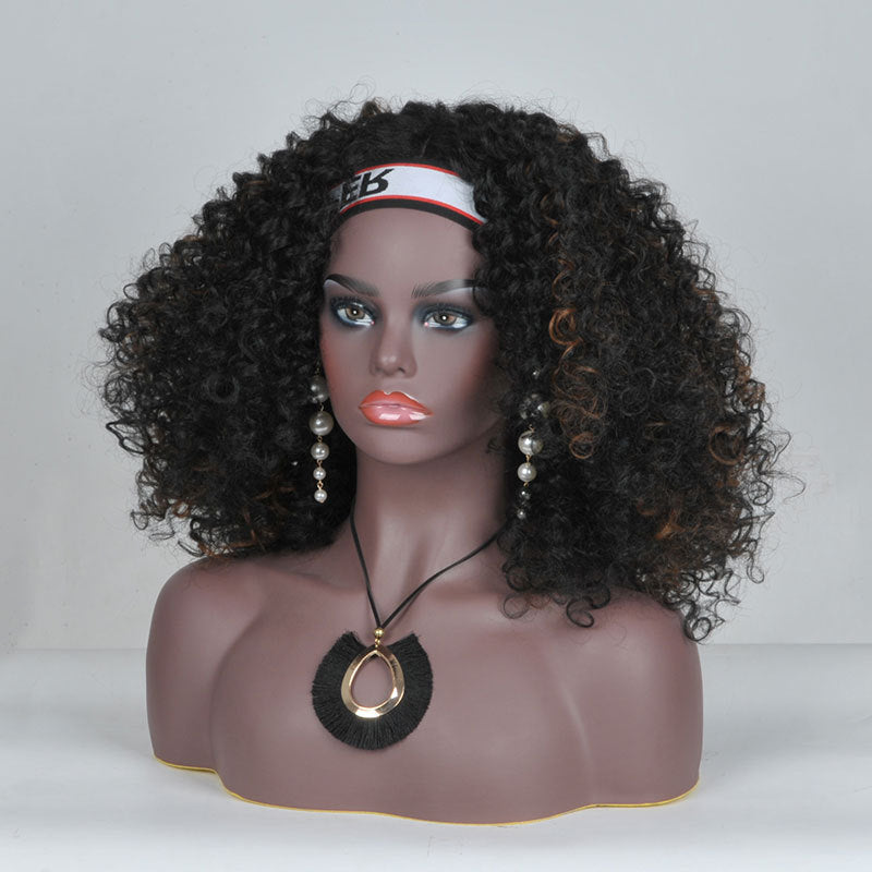 Black Mannequin Head Model for Wig and Jewelry Displays