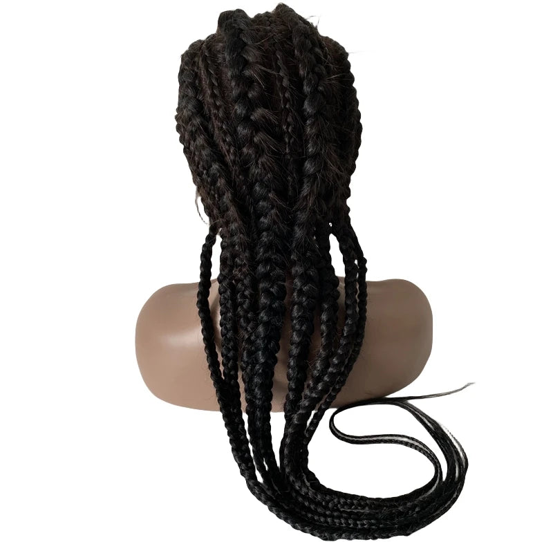 Corn Braids Swiss Lace 180% Density Full Lace Wig for Black Women