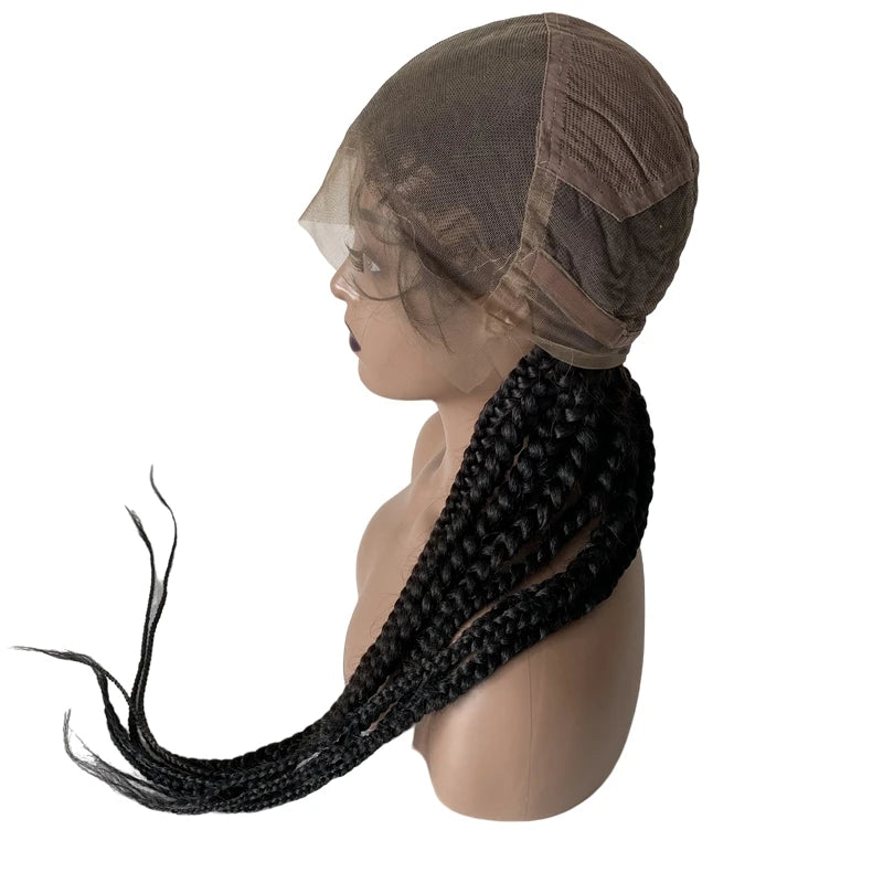 Corn Braids Swiss Lace 180% Density Full Lace Wig for Black Women