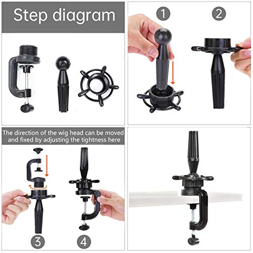 Głowa manekina do peruk ze stojakiem, 21-24 cale