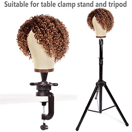 Wig Head Mannequin with Stand, 21-24 Inches