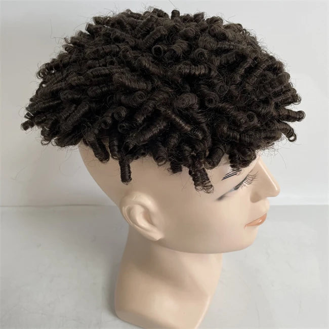 15mm krøl twist dreadlocks AUS toupe til sorte mænd