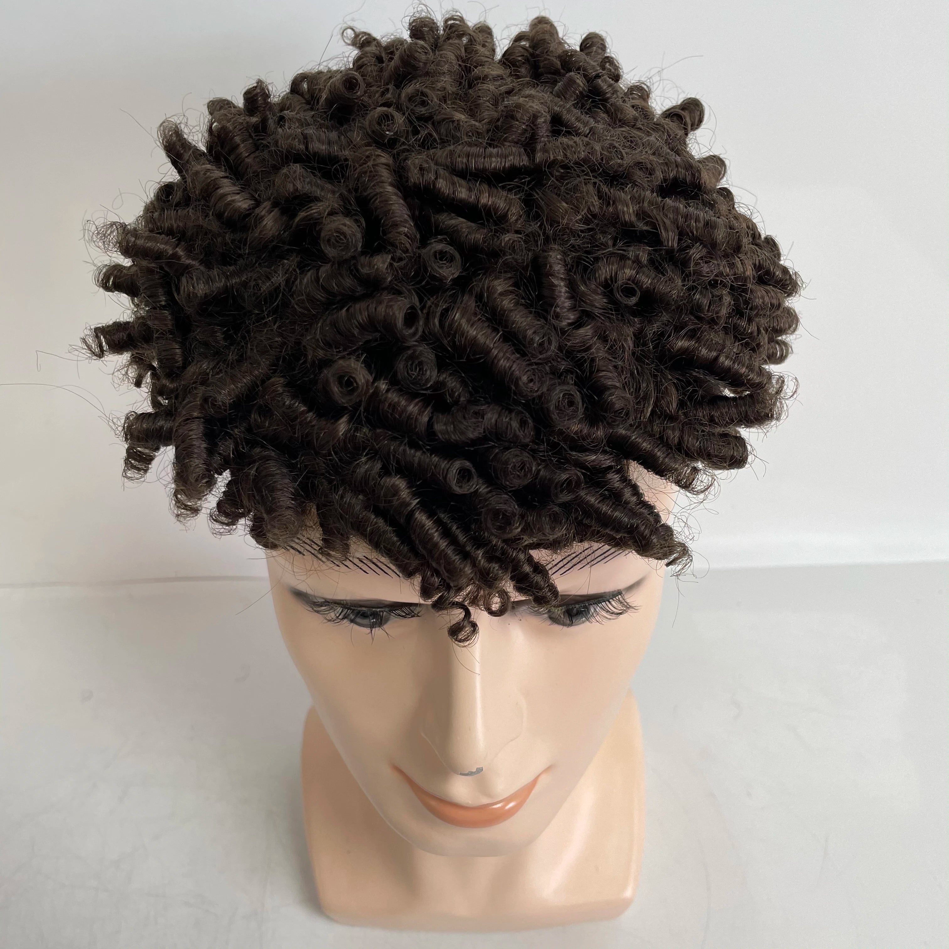 15mm krøl twist dreadlocks AUS toupe til sorte mænd
