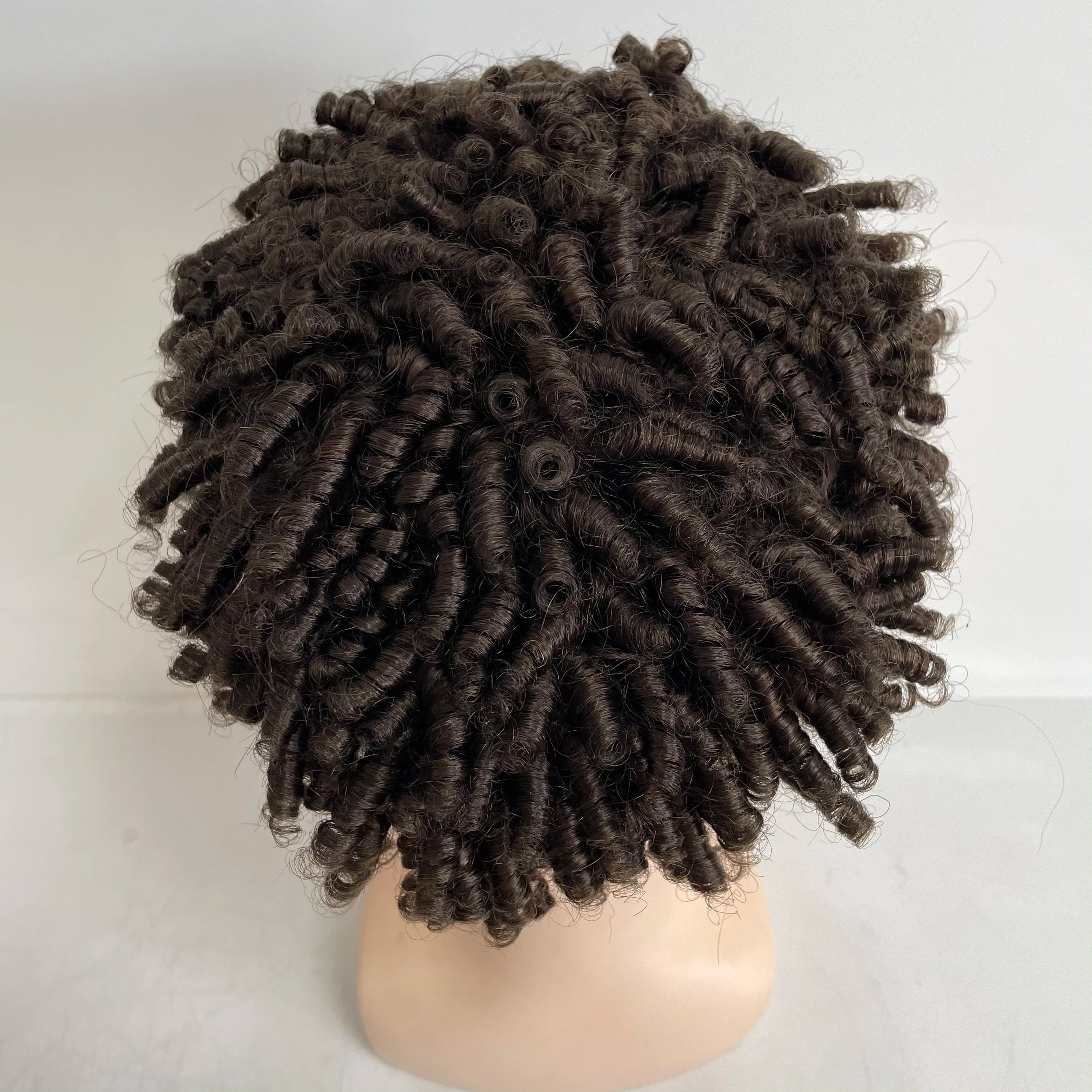 15mm krøl twist dreadlocks AUS toupe til sorte mænd