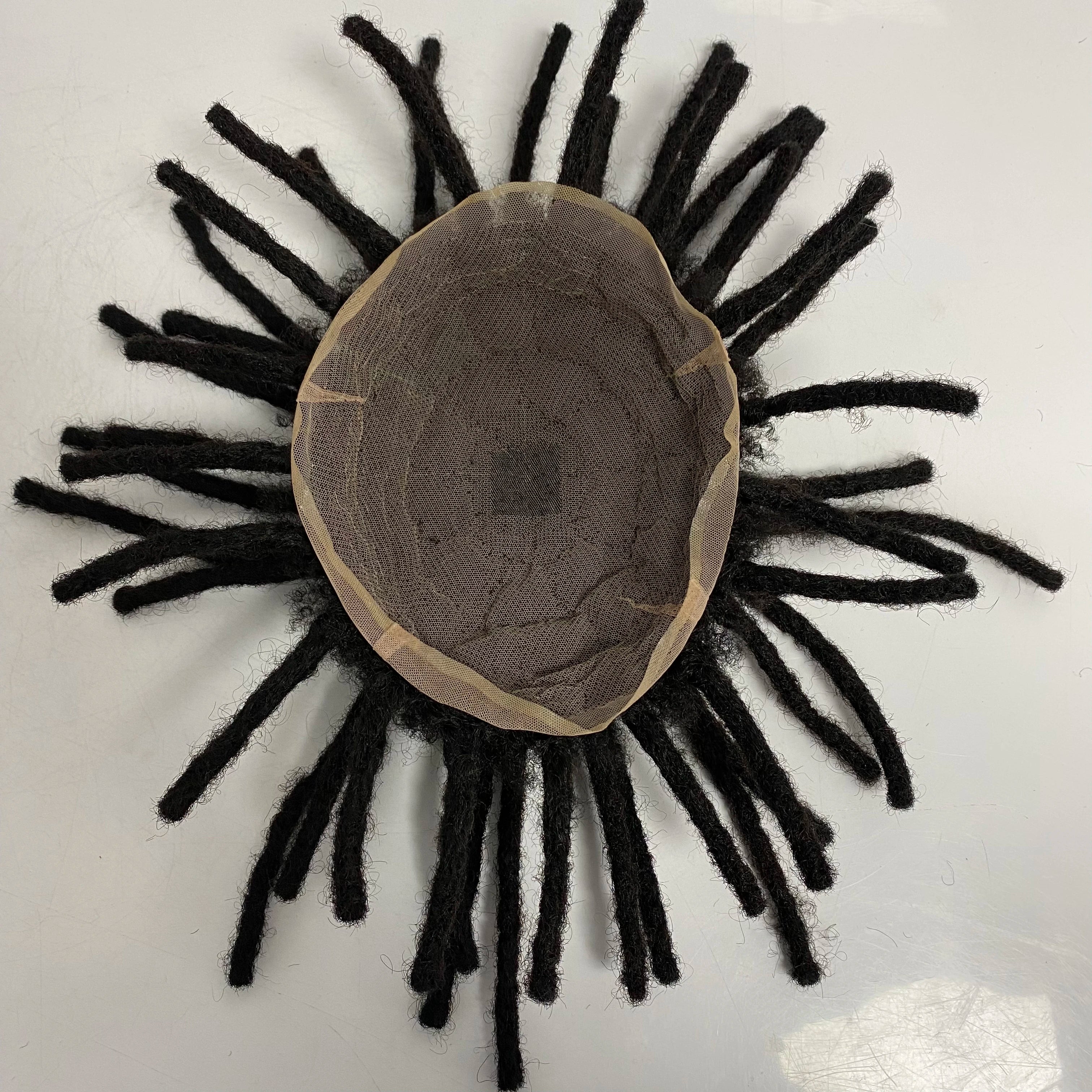 Raszta teljes svájci csipkés tupé férfiaknak