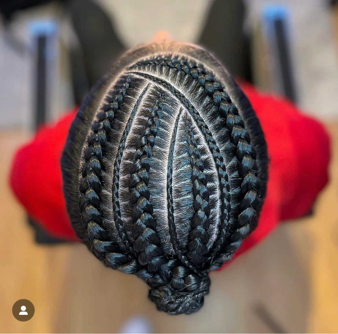 Menneskehårsystem med blonder og PU-fletter tupé for svarte menn