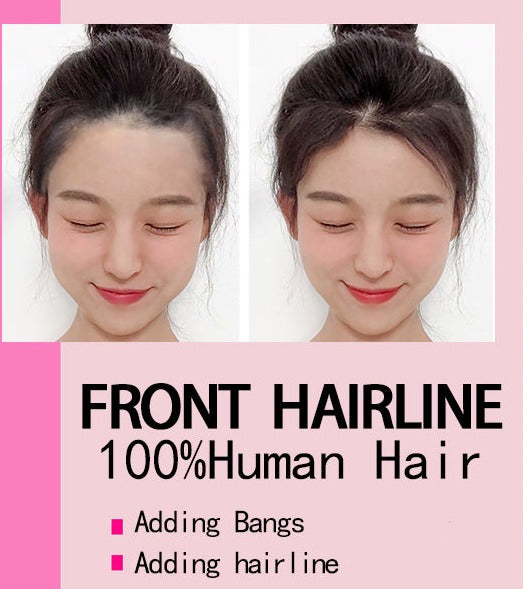 Human Hair Frontal Hairpiece for Women Hairline Forehead