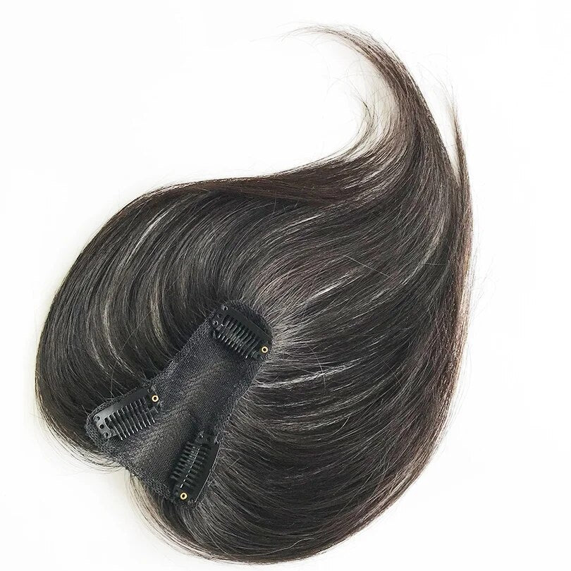 Menneskehår schweizisk blonde klips-in toppers til kvinder