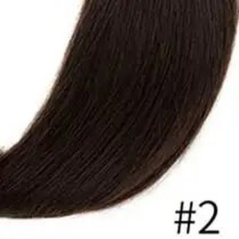 Human Hair Swiss Lace Clips In Toppers for Women - top view 7