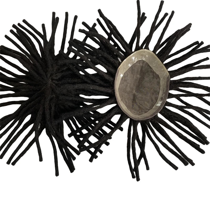 Dredy mono koronka tupet dla czarnoskórych mężczyzn