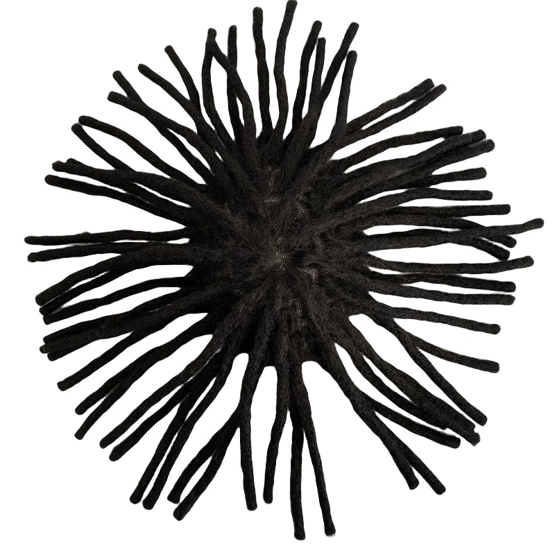 Dredy mono koronka tupet dla czarnoskórych mężczyzn