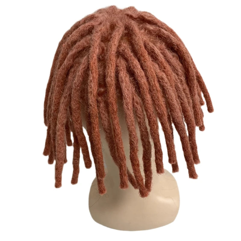 Rózsaszín raszta haj tupé teljes csipkés egység fekete férfiaknak