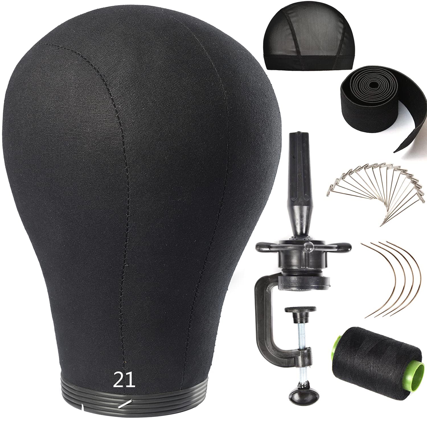 Głowa manekina do peruk ze stojakiem, 21-24 cale