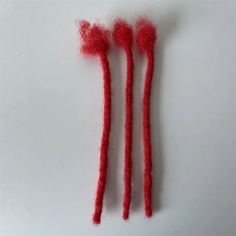 9 tommer brasiliansk virgin menneskehår blå dreadlocks extensions til mænd