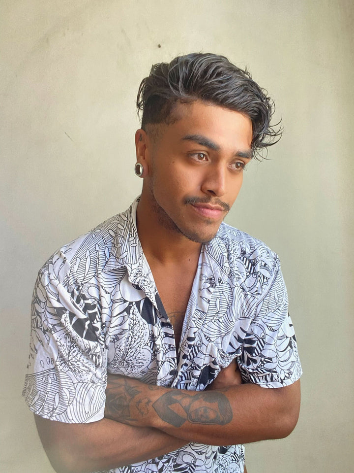 0.06–0.08mm Single-Knot Thin Skin Men's Hair System | 8x10 | Antimicrobial Base