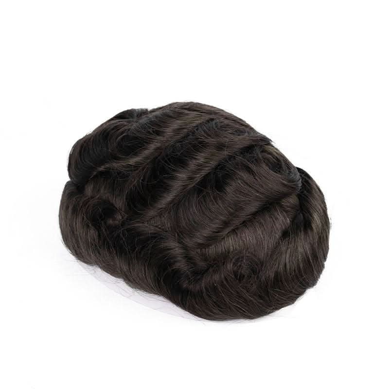 French Lace Center & Skin Perimeter Men's Hair System | 8x10 | Antimicrobial Base — base construction detail