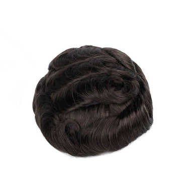French Lace Center & Skin Perimeter Men's Hair System | 8x10 | Antimicrobial Base — base construction detail