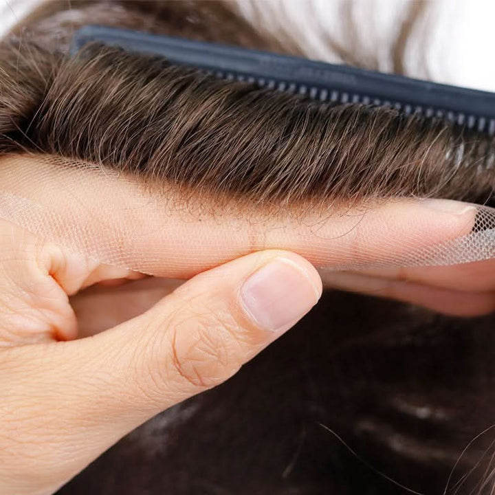 Full Lace Men's Hair System | 8x10 | Antimicrobial Base