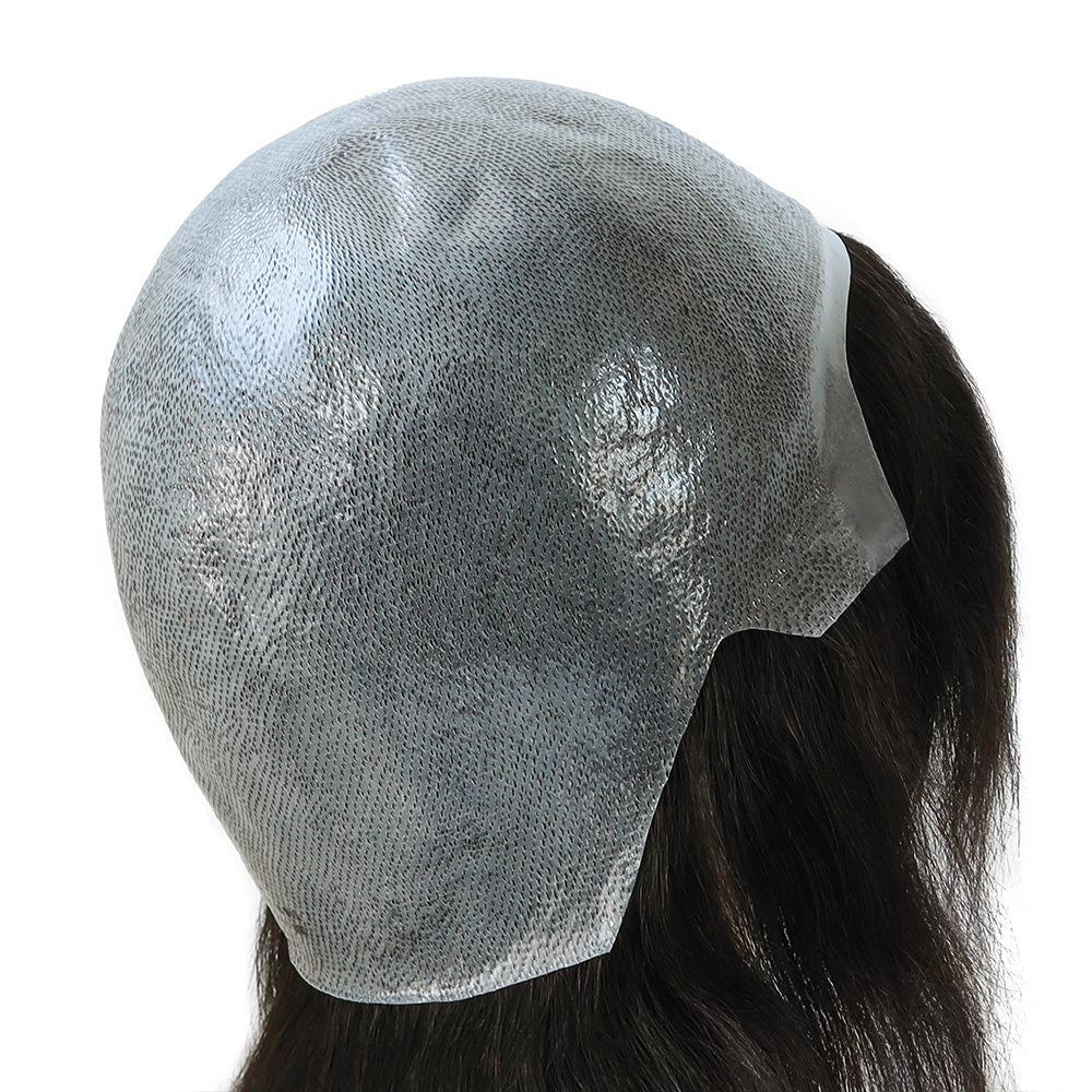 14" ihmisen hiuksista valmistettu täysi polyskin-juutalaisperuukki naisille